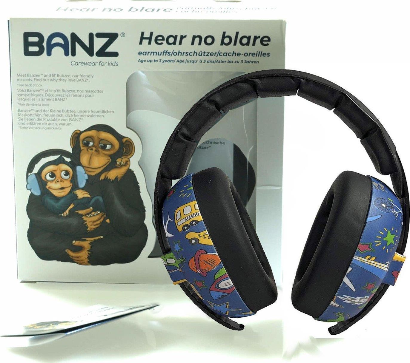Banz Słuchawki ochronne nauszniki dzieci 0-3lat BANZ uniwersalny