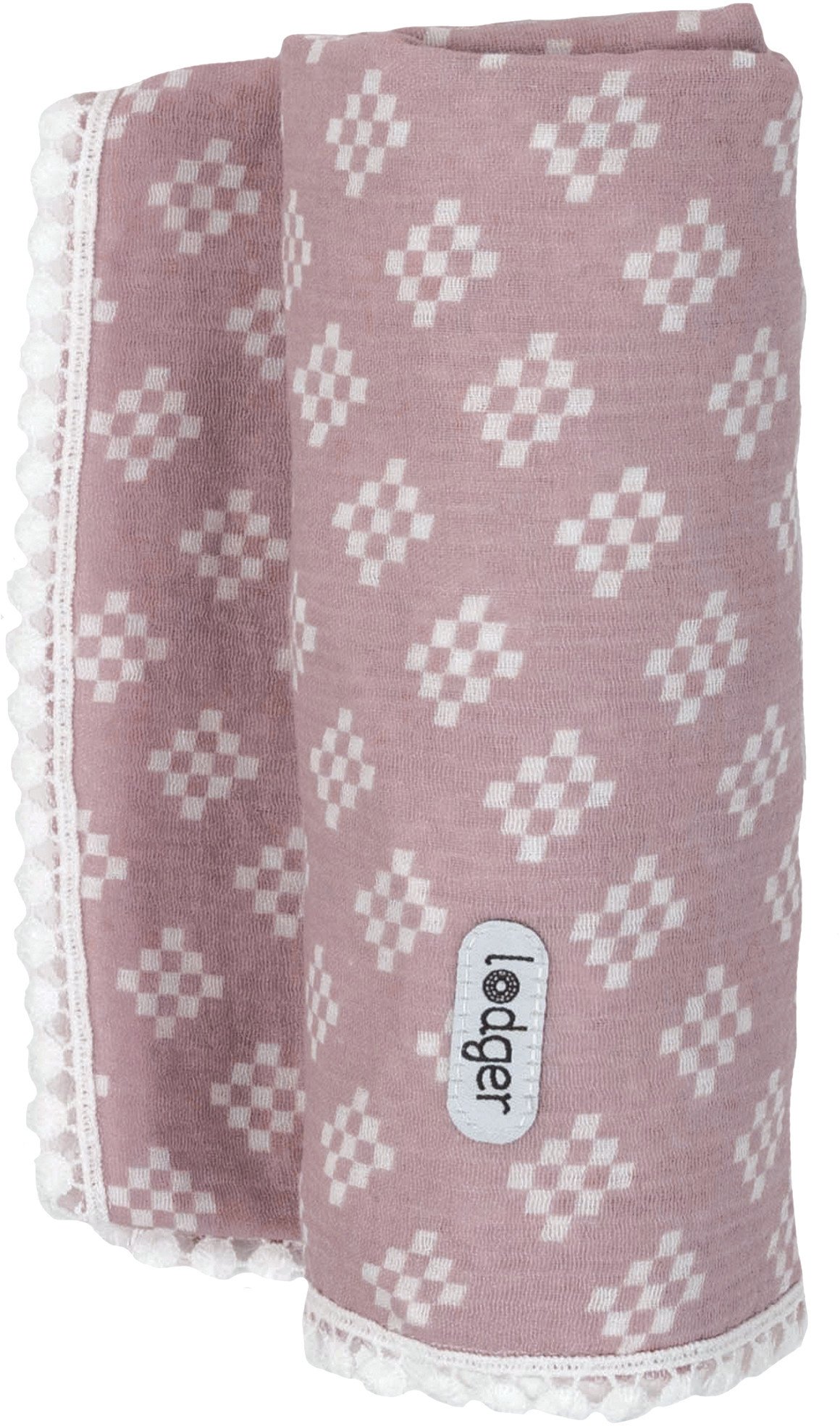 Lodger Swaddle Tribe Muslin cotton diaper 120x120 cm Rose SWT 107