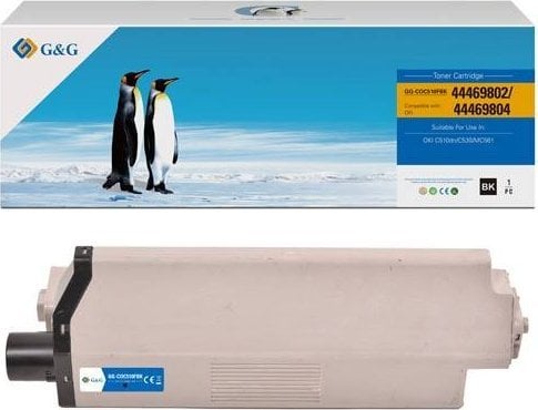 Toner G&G G&G kompatybilny toner z OKI 44469804, NT-COC510FBK, black, 5000s