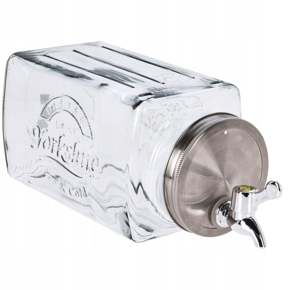 Szklany słój na wodę, z kranikiem, 3000 ml