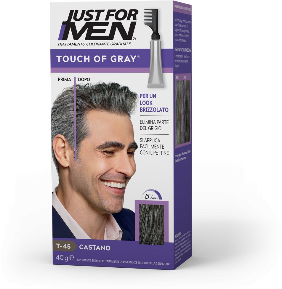 Just For Man Szampon koloryzujący do włosów Dark Brown (T45)