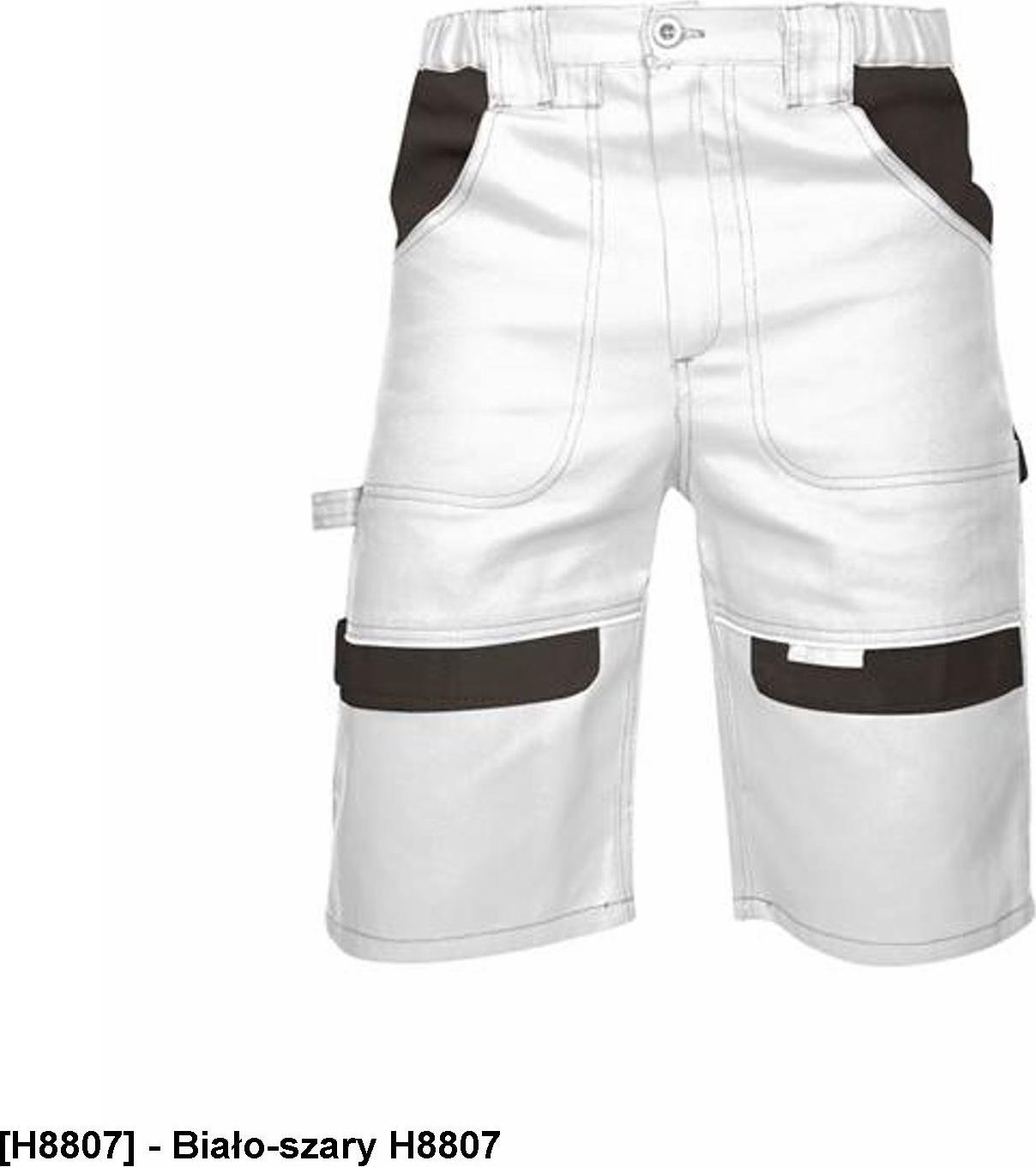 Ardon ARDON COOL TREND - szorty - Biało-szary H8807 66