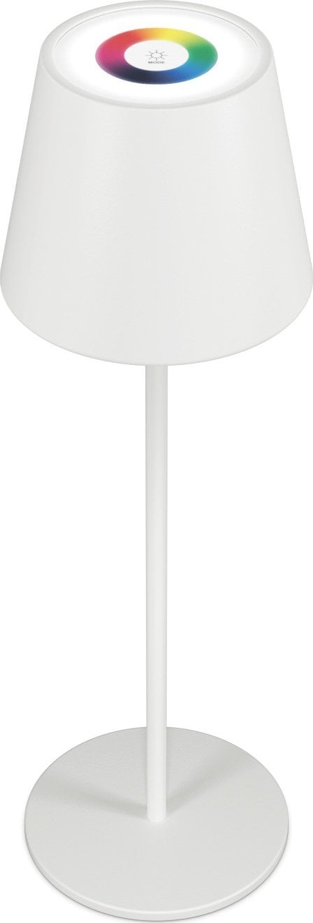 Lampka biurkowa Realpower RealPower LED-RGB Tischlampe dimmbar mit Akku,weiss