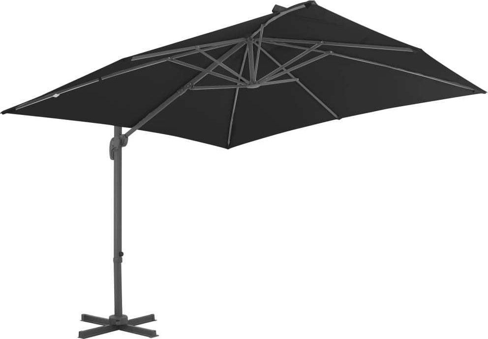 vidaXL Parasol ogrodowy z przenośną podstawą, antracytowy