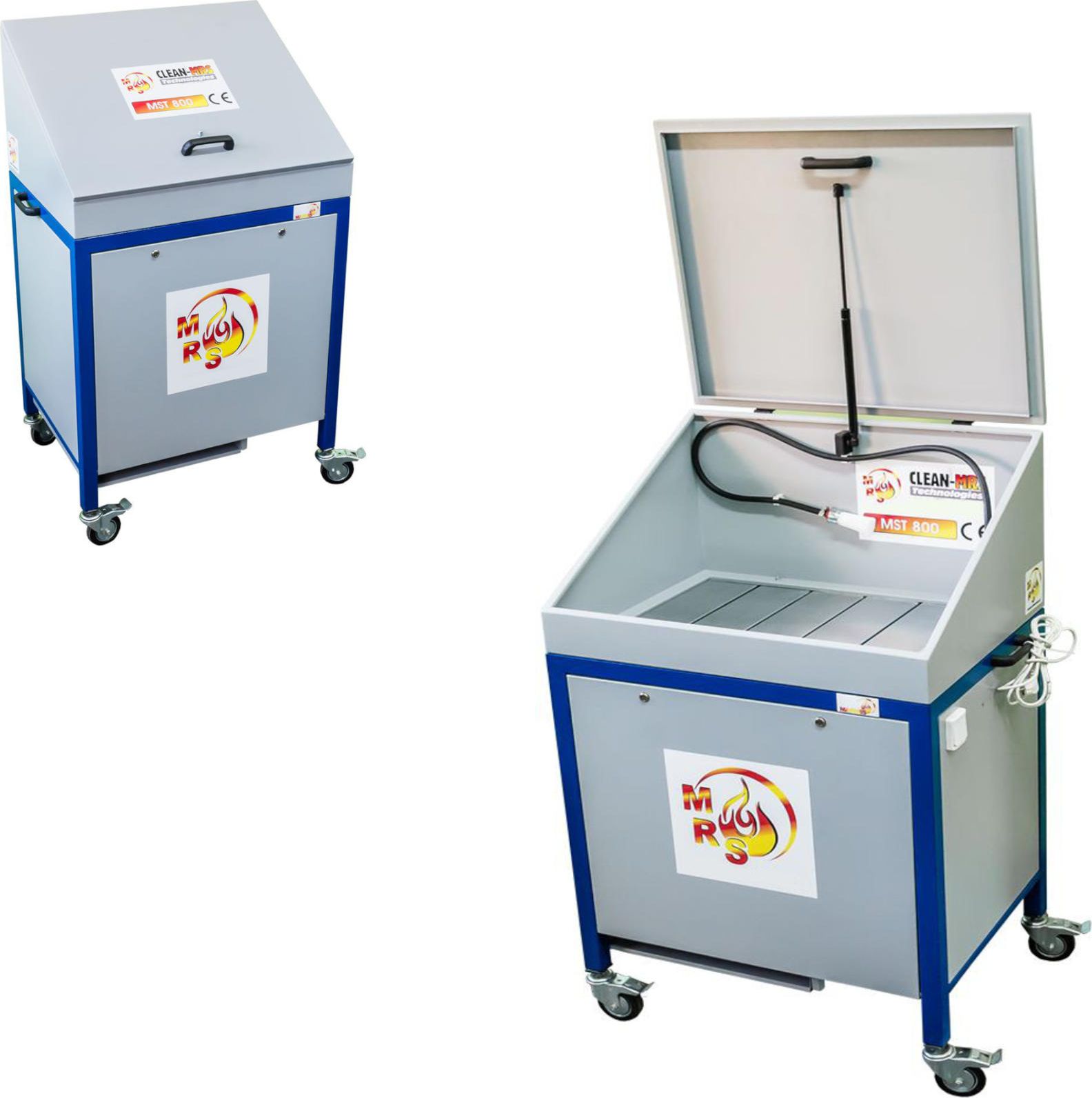 Marwis Myjka warsztatowa do części i narzędzi MST 800 z pokrywą mobilna Myjka warsztatowa ekologiczna MST 800 z pokrywą mobilna