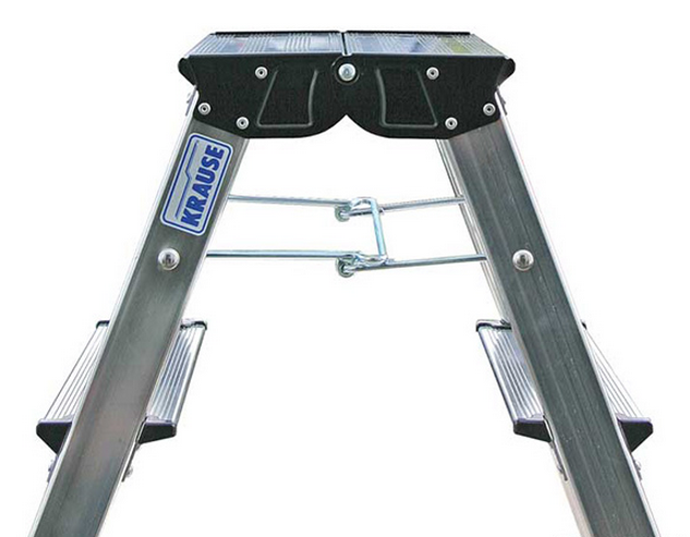 Krause Treppy Drabina wolnostojąca dwustronna aluminiowa 2 stopniowa (130020)