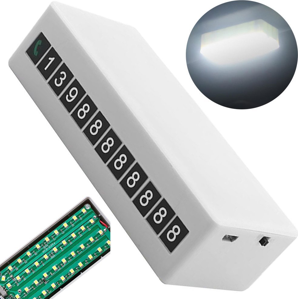 Verk Tymczasowy parking nr telefonu lampka na magnes Tymczasowy parking nr telefonu lampka na magnes