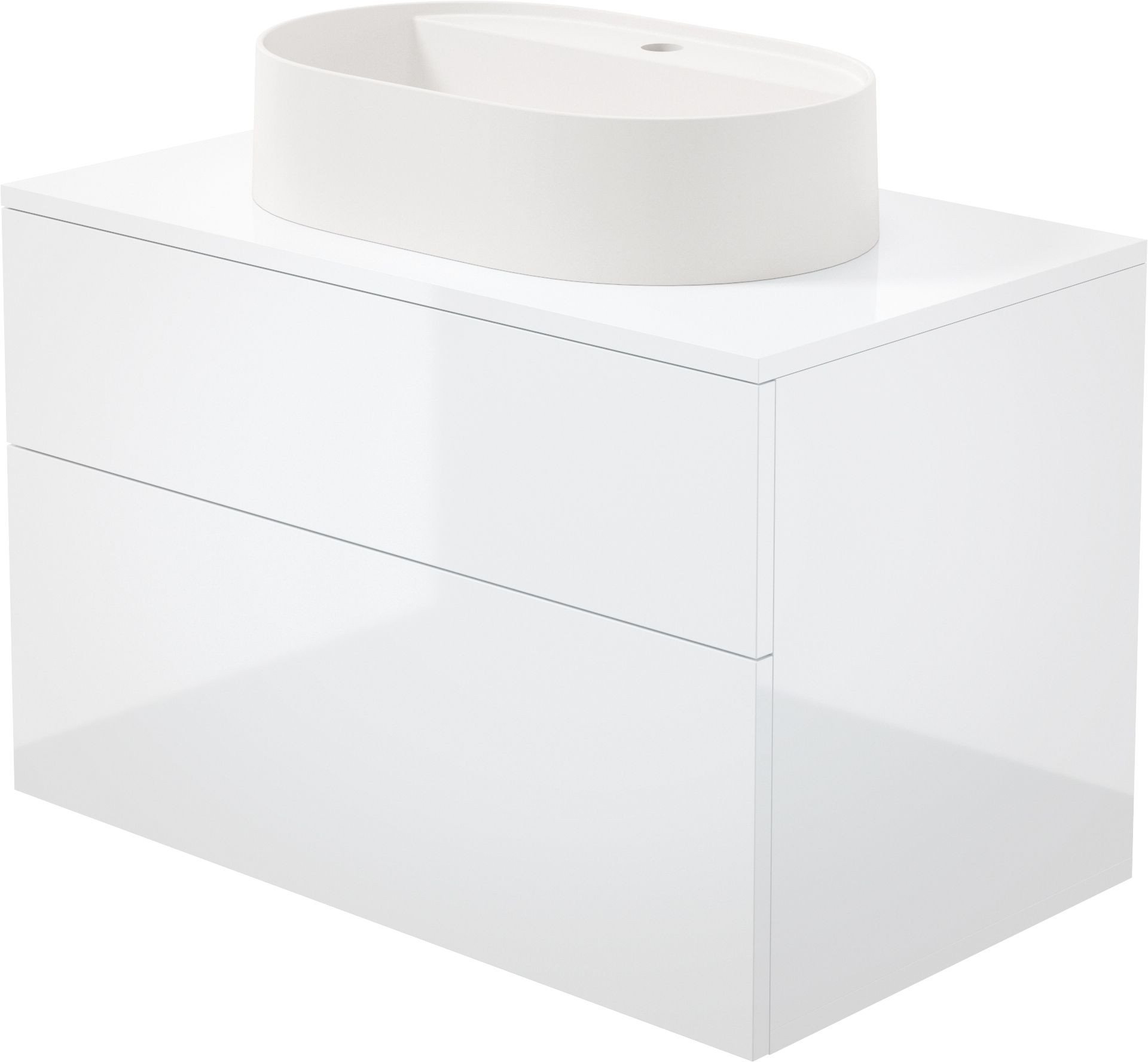 Deante Szafka umywalkowa z umywalką granitową - 55x35 cm