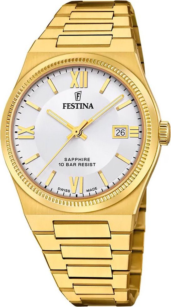 Zegarek Festina Zegarek męski Festina F20038-1 złoty