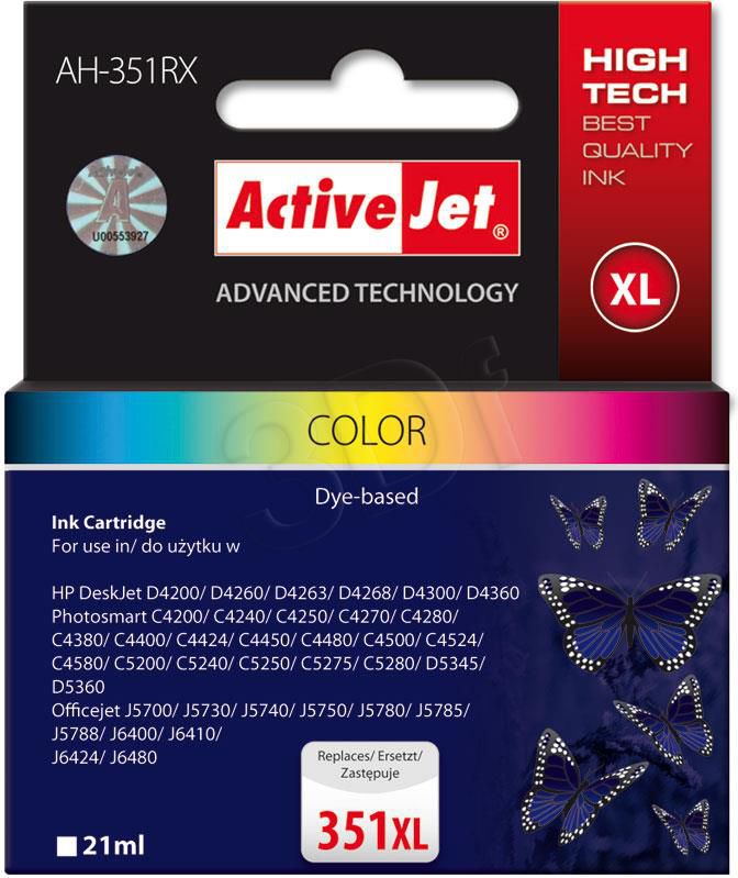 Tusz Activejet tusz AH-351RX / CB338EE nr 351XL (color)