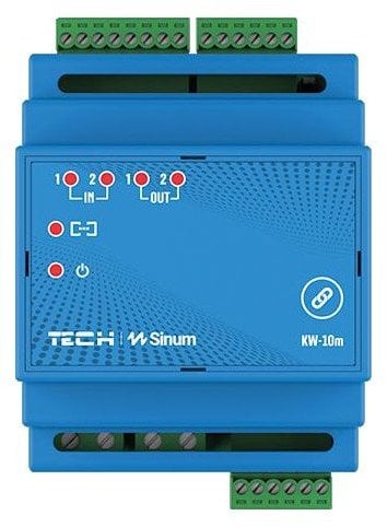 Moduł karta wejść/wyjść na szynę DIN KW-10m Tech sterowniki