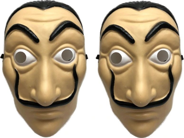 Korbi 2x Maska BELLA CIAO DOM Z PAPIERU LA CASA DE PAPEL