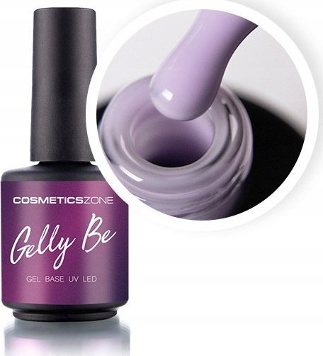 Cosmetics Zone Baza żelowa do przedłużania Gelly BE jasnofioletowa - Light Mauve