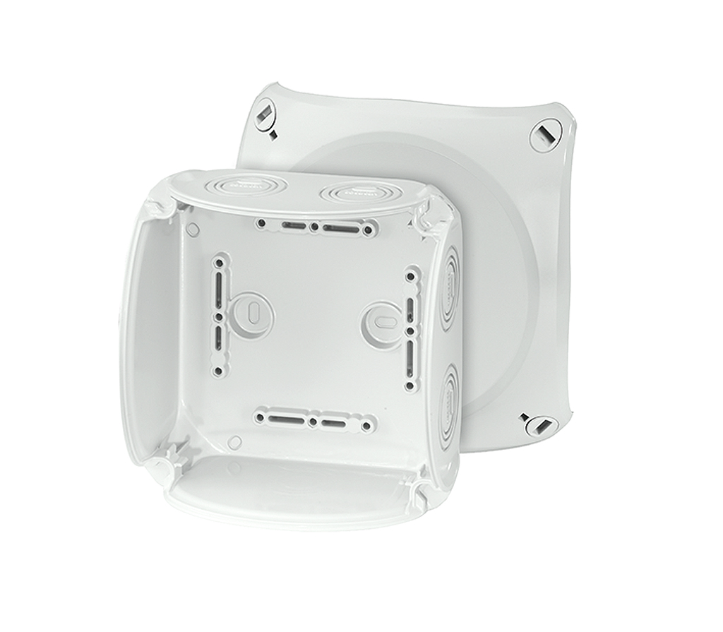 Hensel Puszka odgałęźna zewnętrzna 130x130x77mm IP66/67 szara - KF 0600 G