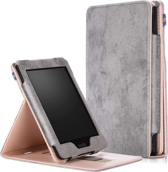 Pokrowiec Alogy Slim Leather Kindle Paperwhite 4 Szary