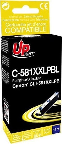 Tusz UPrint UPrint kompatybilny ink / tusz z CLI-581PB XXL, photo blue, 12ml, C-581XXLPBL, very high capacity, dla Canon PIXMA TR7550, TR8550,