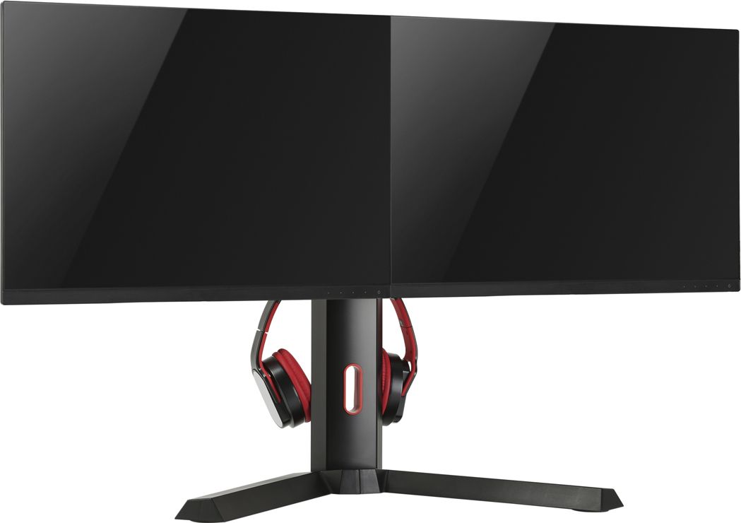 Varr Stojak biurkowy na 2 monitory 17" - 27" (VDSGM)