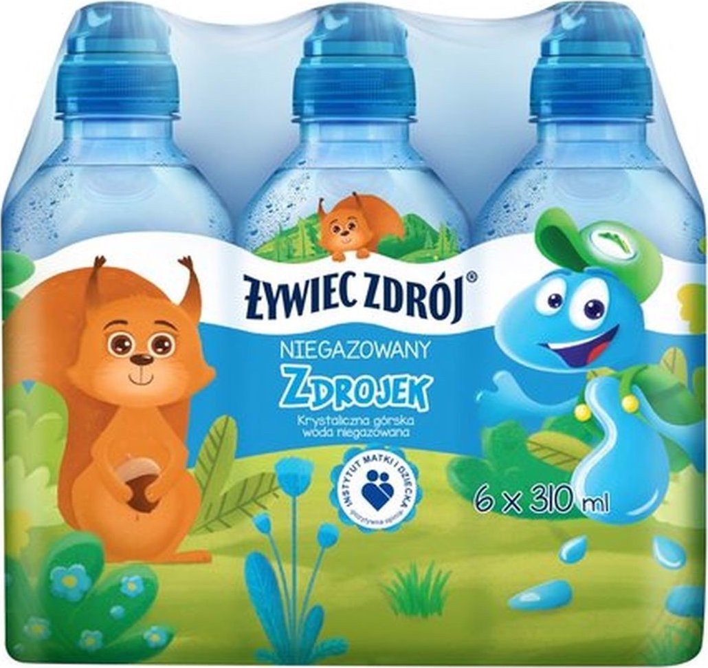 Woda Żywiec Zdrój Żywiec Zdrój Zdrojek Niegazowany Woda źródlana 310 ml x 6 sztuk