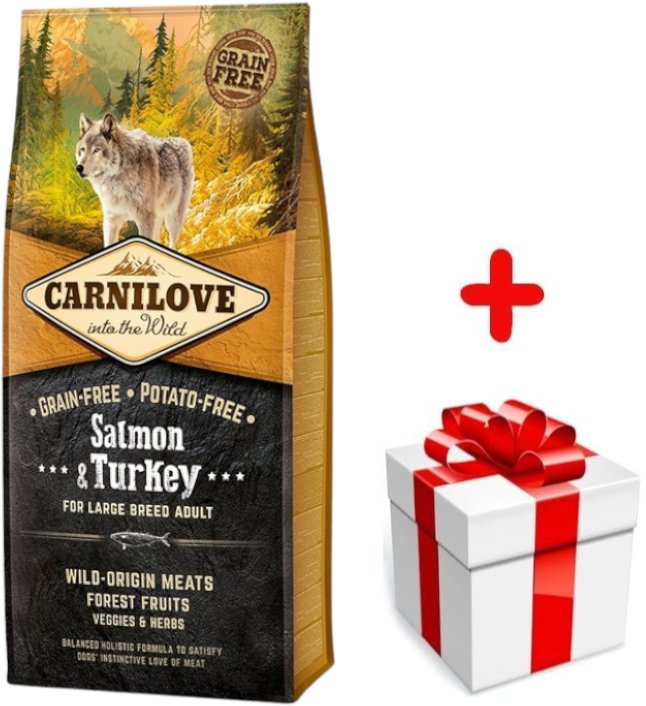 Carnilove Salmon & Turkey for Large Breed Adult 12kg + niespodzianka dla psa GRATIS!