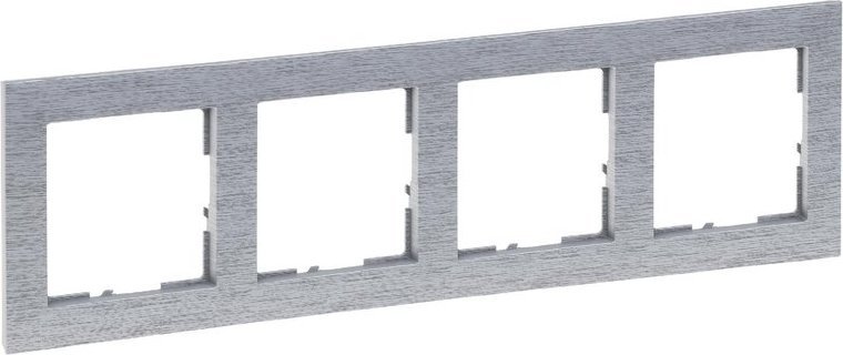 Legrand SUNO Ramka czterokrotna aluminium szczotkowane 721564