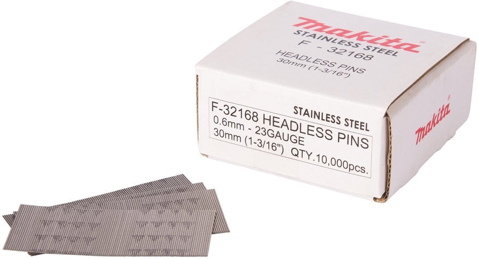 Makita Pins 0,6 x 30mm Inox F-32168 10000 pcs