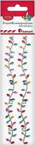 Kryształki samoprzylepne kolorowe lampki 2szt