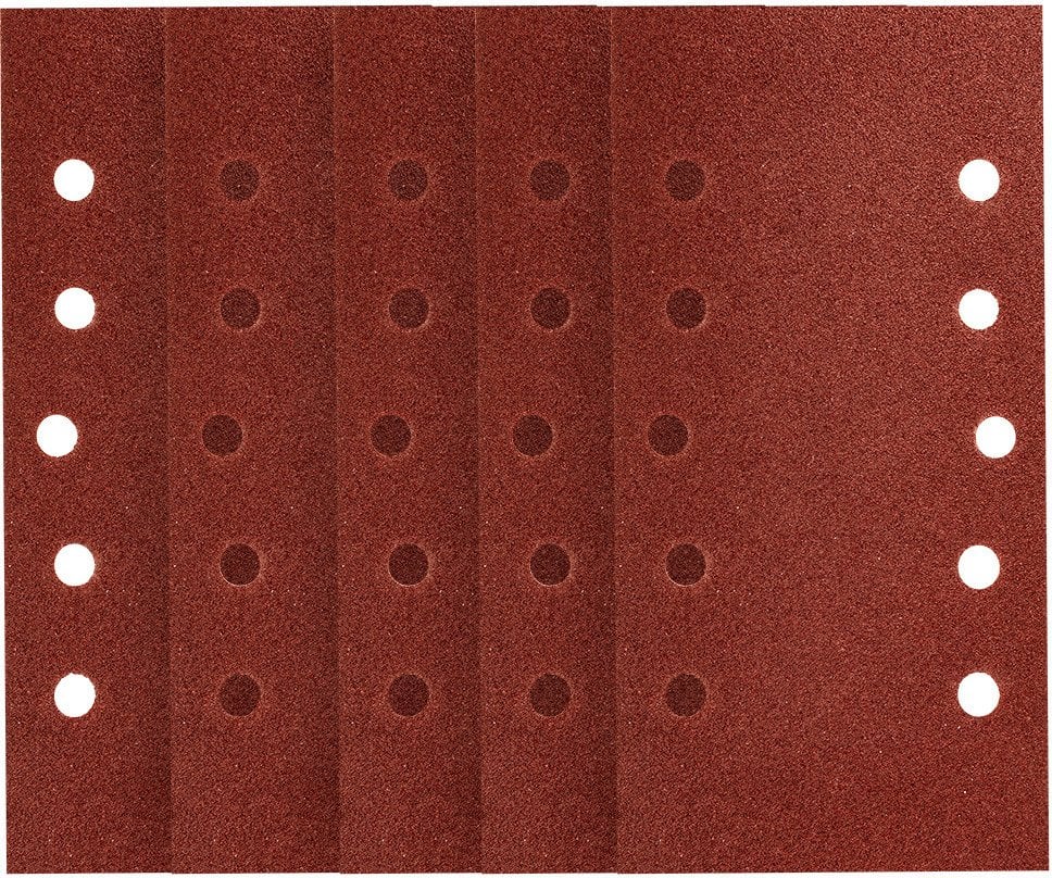 Papier ścierny na rzep 115 x 230 mm, P80, 5 szt., z otworami