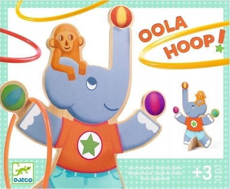 Djeco Djeco Įgūdžių žaidimas - Žiedų metimo žaidimas - Oola Hoop Dramblys