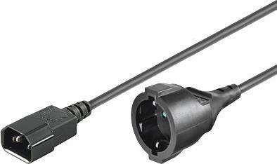 Kabel zasilający MicroConnect Power Cord C14 -Schuko M-F