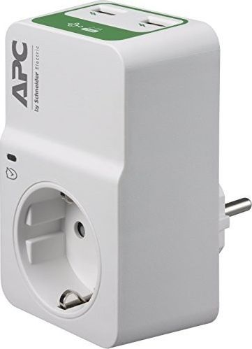 Listwa zasilająca APC Essential przeciwprzepięciowa 1 gniazdo 2xUSB biały (PM1WU2-GR)