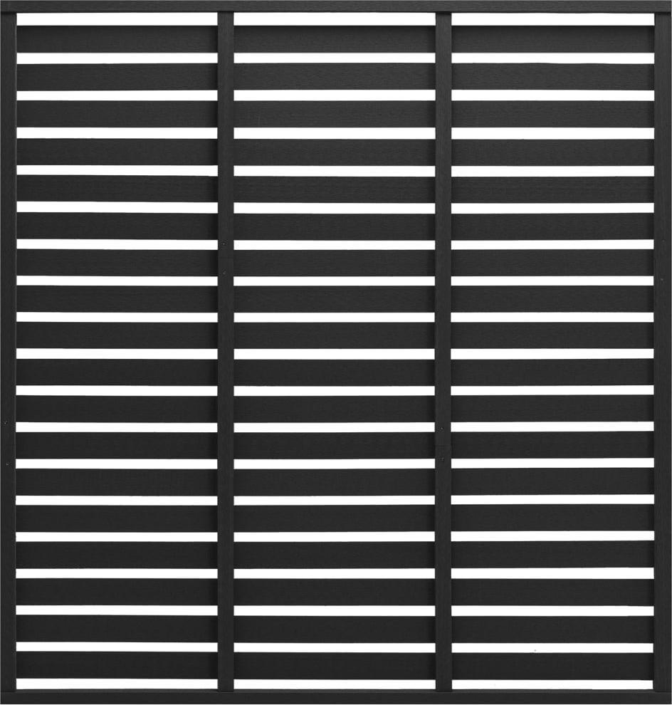 vidaXL vidaXL Panel ogrodzeniowy z WPC, 180x180 cm, czarny