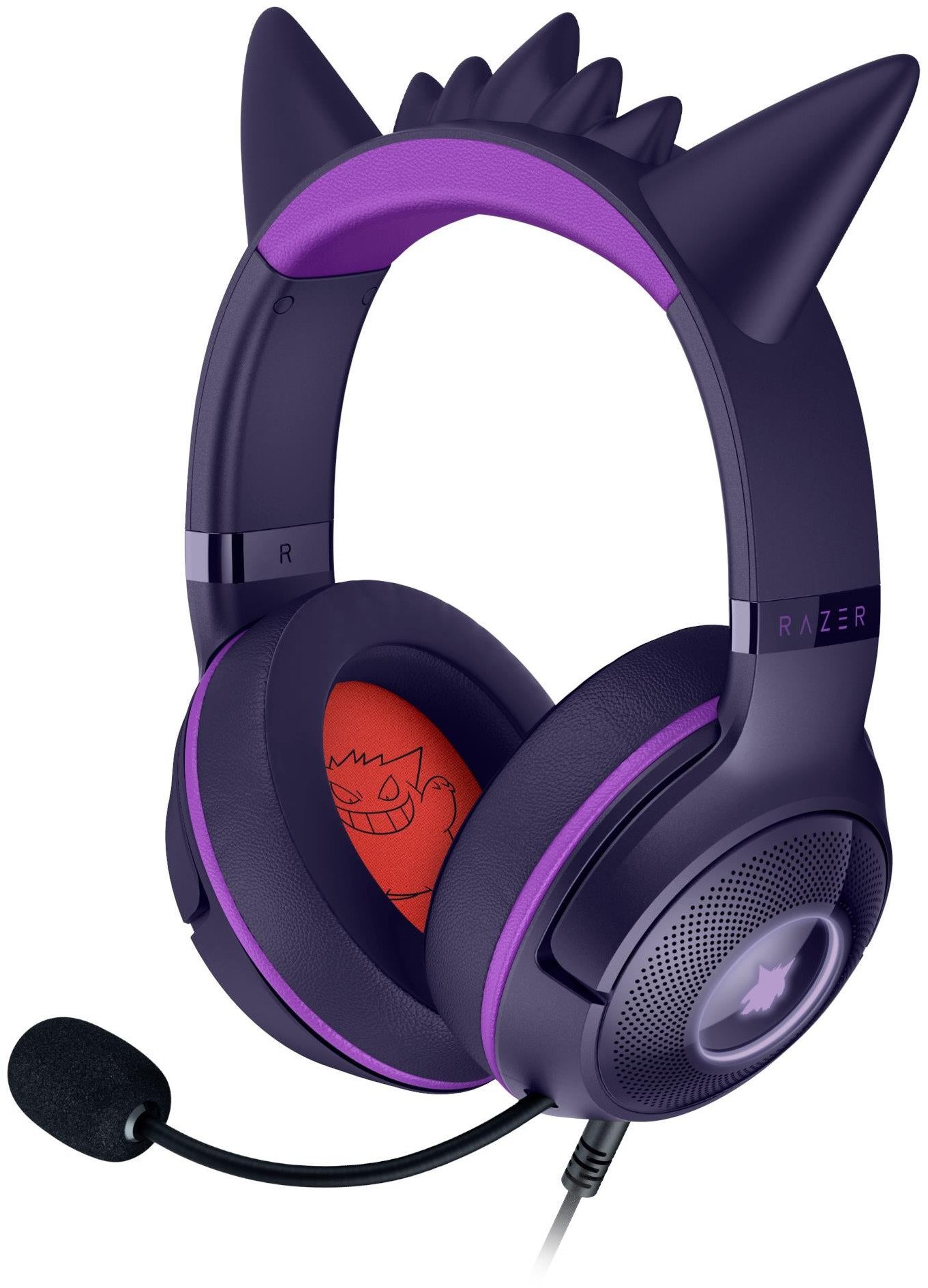 Słuchawki Razer Kraken Kitty V2 Gengar Edition Fioletowe (RZ04-04730300-R3M1)