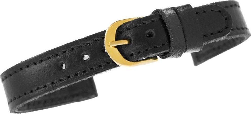 Pasek do zegarka - Rzemiosło skóra 12 mm 7341-12XXLZ Czarny