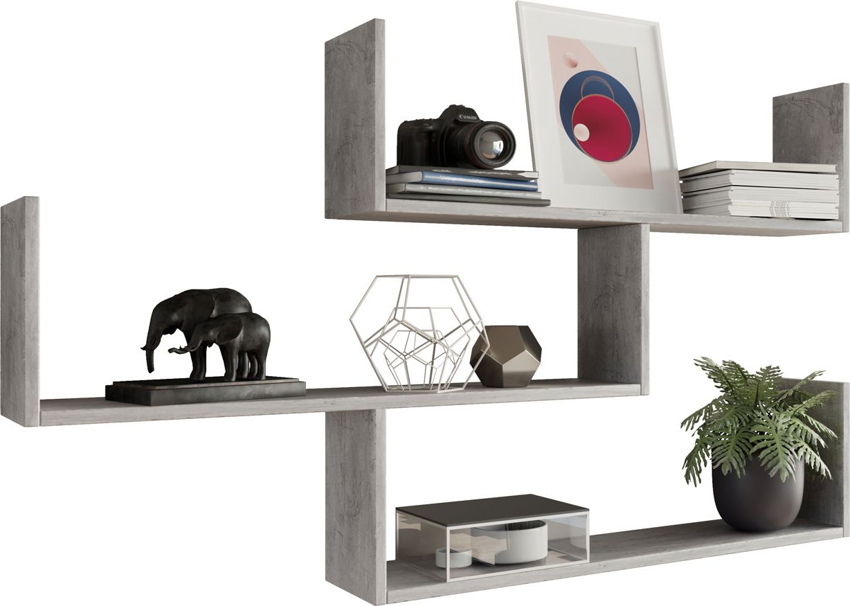 Elior Szara półka wisząca na książki - Agima