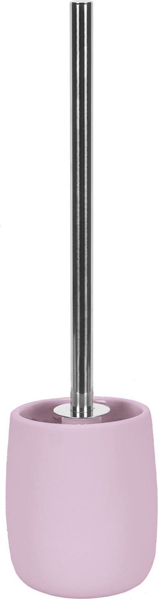 Kleine Wolke Kleine Wolke Eclipse Szczotka toaletowa ze stojakiem Erika Różowy kamionka soft touch