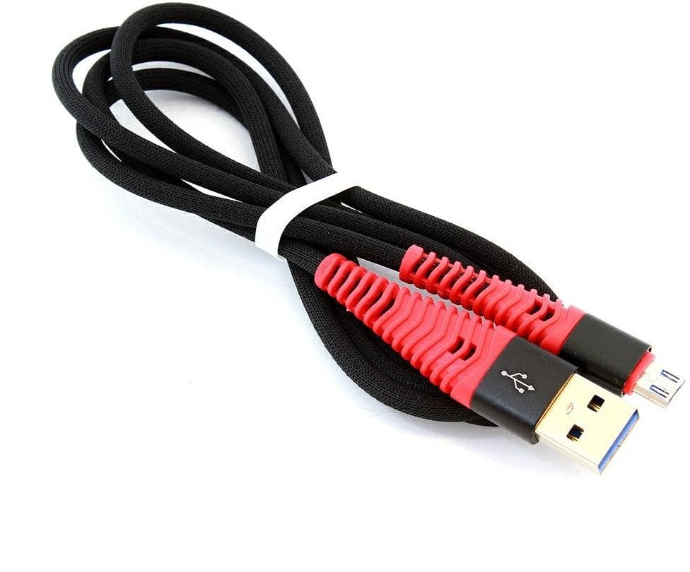 KK21N KABEL MICRO USB 1M QUICK CHARGE nylonowy oplot