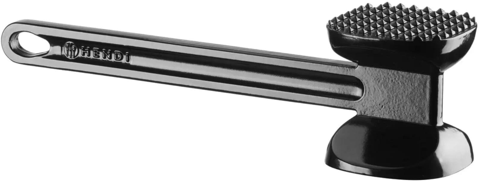 Tłuczek do mięsa dwustronny XL 300 x 80 x 80 mm - czarny