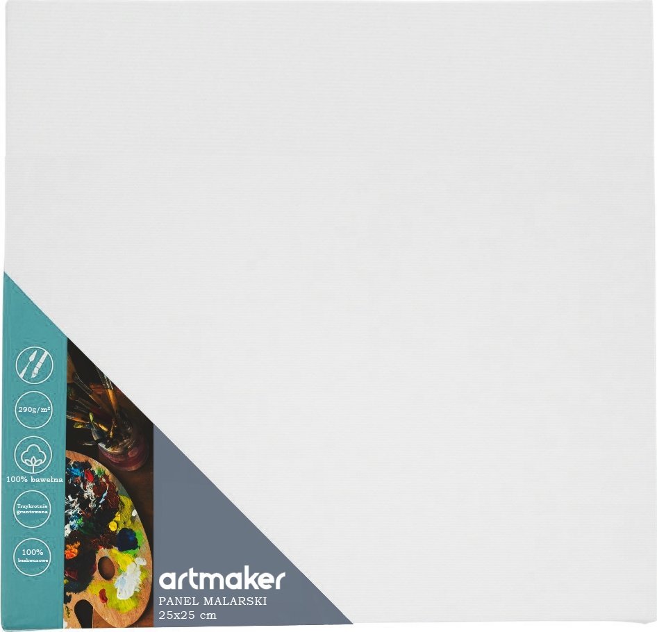 Podobrazie 25x25 cm płótno malarskie zestaw 12 szt