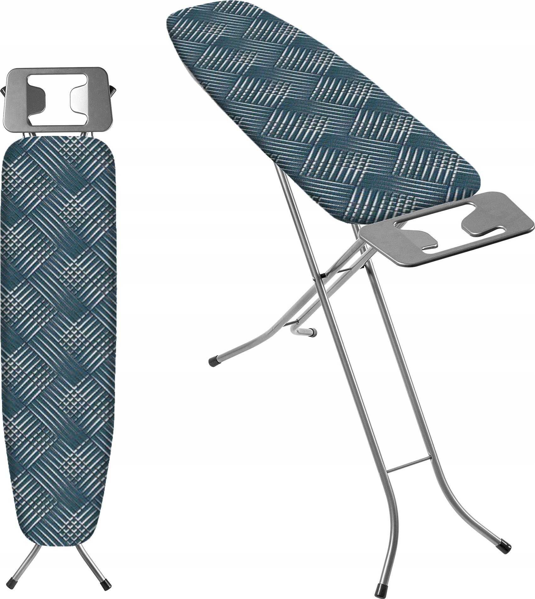 Kadax KADAX Deska Do Prasowania Z Uchwytem Na Żelazko Duża 110x30cm Niebieska