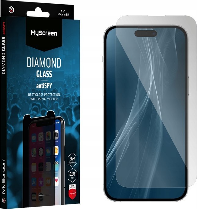 MyScreen Protector MS AntiSpy Diamond Glass iPhone 16 6.1" Szkło hartowane z aplikatorem