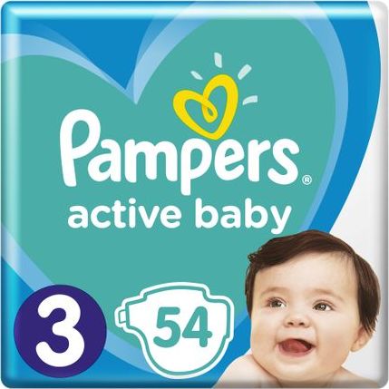 Pampers Pieluchy Active Baby 3, 6-10 kg, 54 szt.