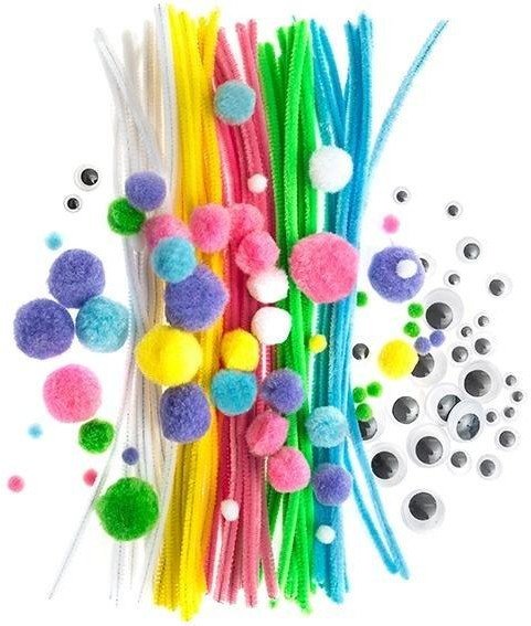 Zestaw kreatywny 130szt pastelowy