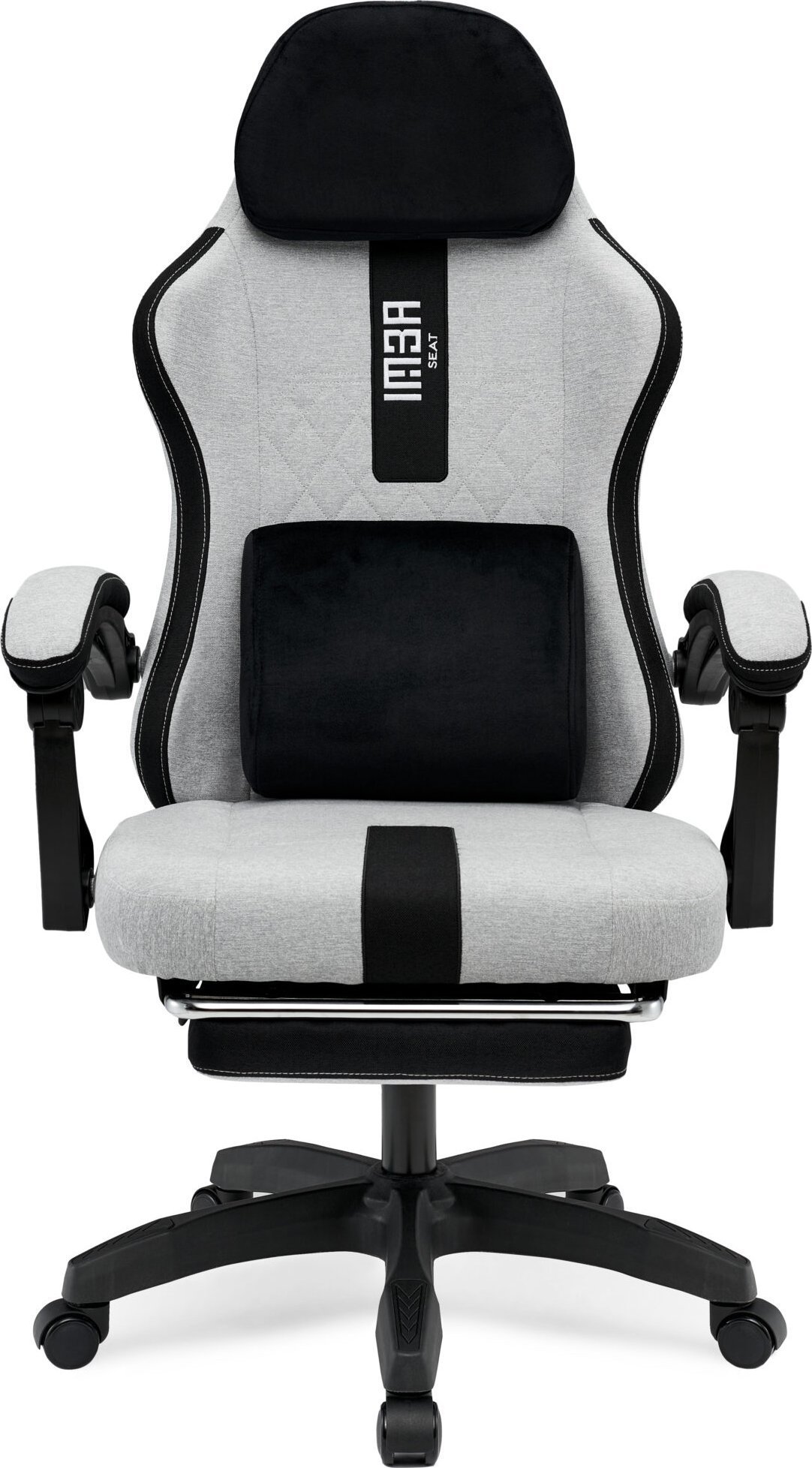 Fotel IMBA Seat Fotel gamingowy IMBA RANGER szary materiałowy