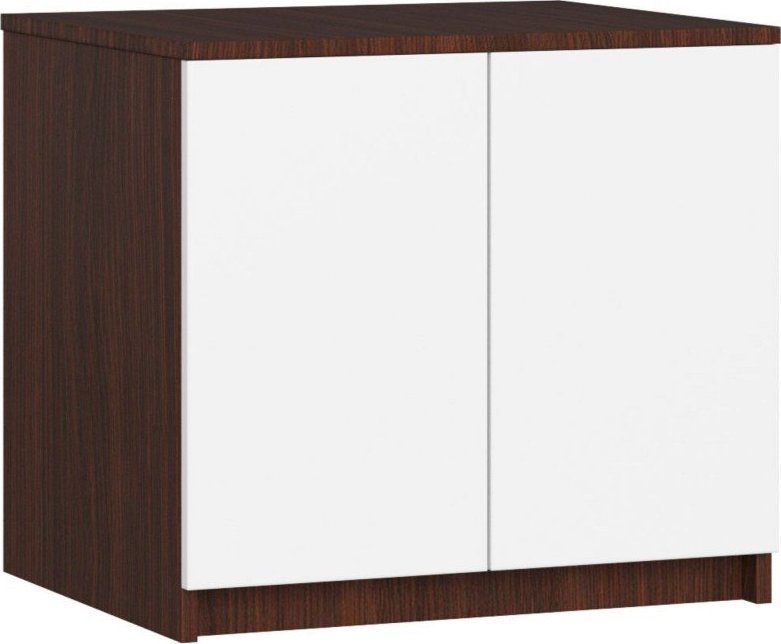 Fabryka Mebli Akord Nadstawka na szafę 60 cm - wenge-biała - 2 drzwi