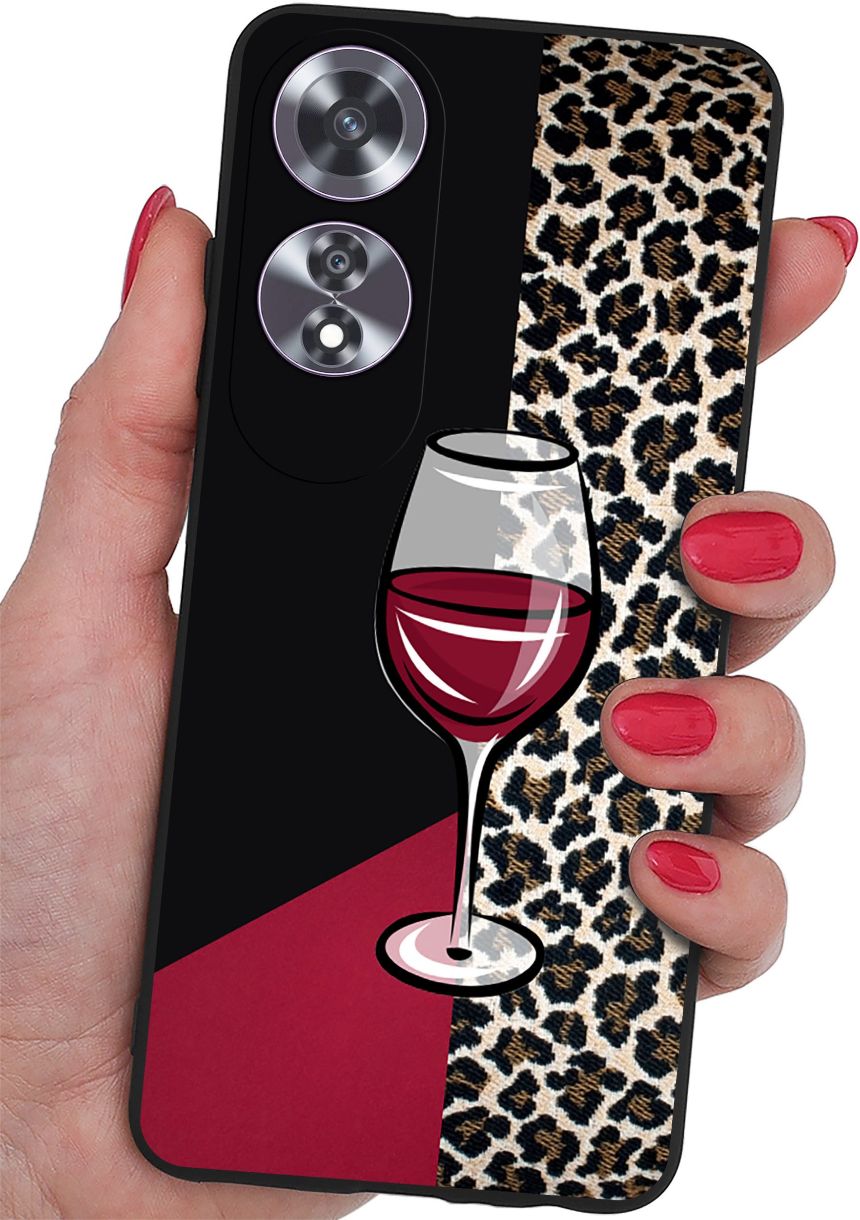 Etui do Oppo A60 4G WZORY |SILIKONOWE MATT CASE + SZKŁO 9H