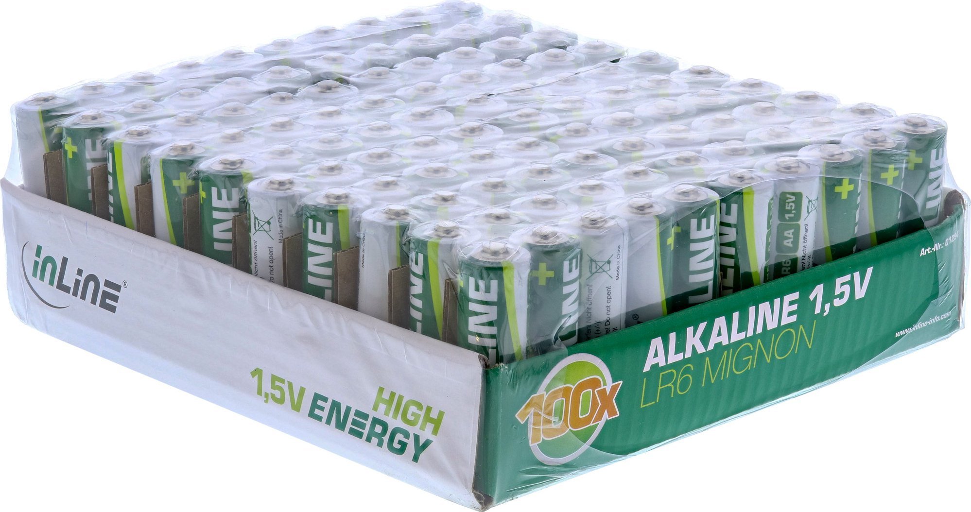 InLine InLine® Alkaline High Energy Battery, Mignon (AA), 100pcs tray