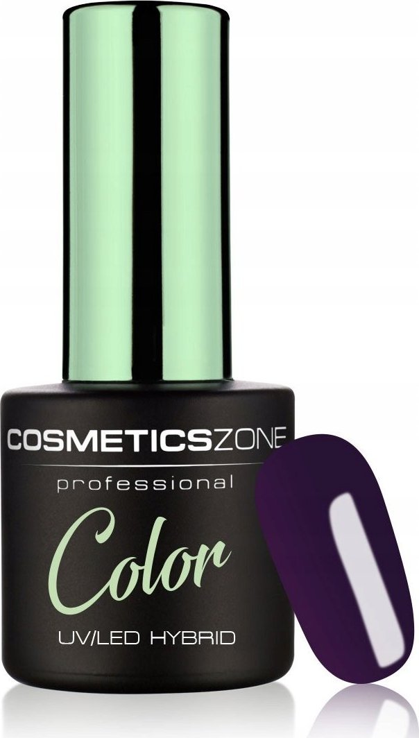 Cosmetics Zone Lakier hybrydowy hipoalergiczny ciemny granatowy z drobinkami 7ml - Stars in the Sky 046