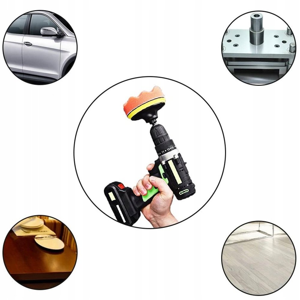 12 X Gąbka Gąbki Polerskie Polerowania Lakieru 80