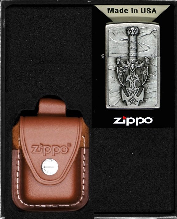 Zestaw ZIPPO Zapalniczka DARK SIDE SWORD Prezentowy No2