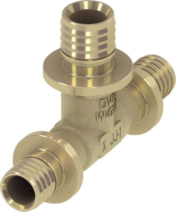 Tece Trójnik redukcyjny TECEflex, mosiądz standard 32x25x25 (760520)